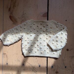 Misha And Puff Popcorn Sweater 6-12M As is